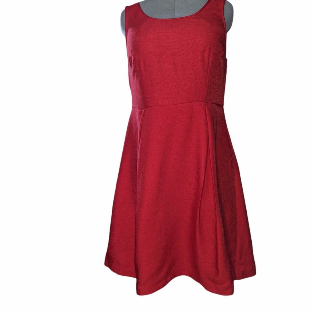 Women's Nwt The Limited Outback Red Cut Out Sleeveless Swing Dress, Size 12 — image 5 of 8